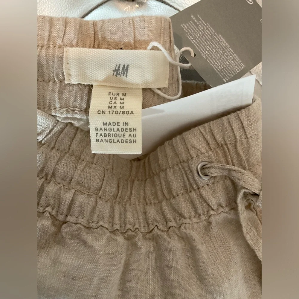 H&M natural linen trousers - Picture 7 of 9